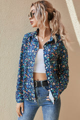 Small Floral Print Long Sleeve Shirt
