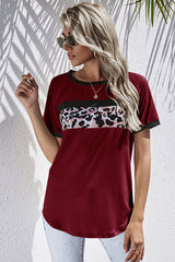 Three-Color Patchwork T-Shirt