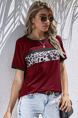 Three-Color Patchwork T-Shirt