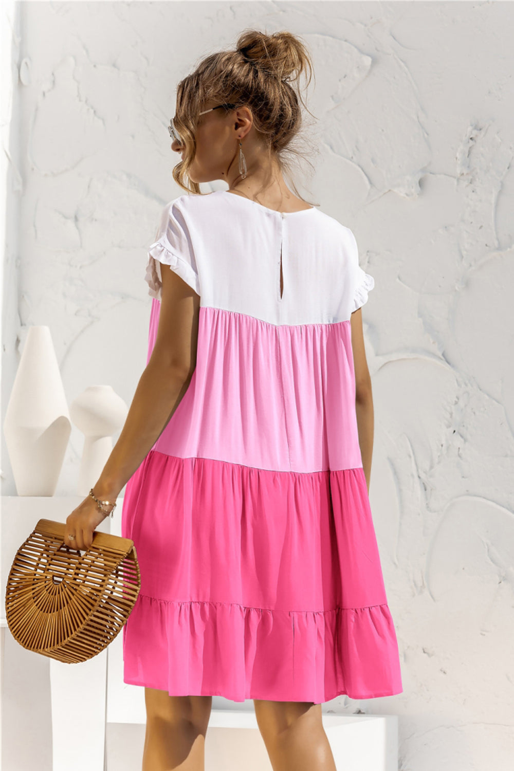 Contrast Loose Summer Dress