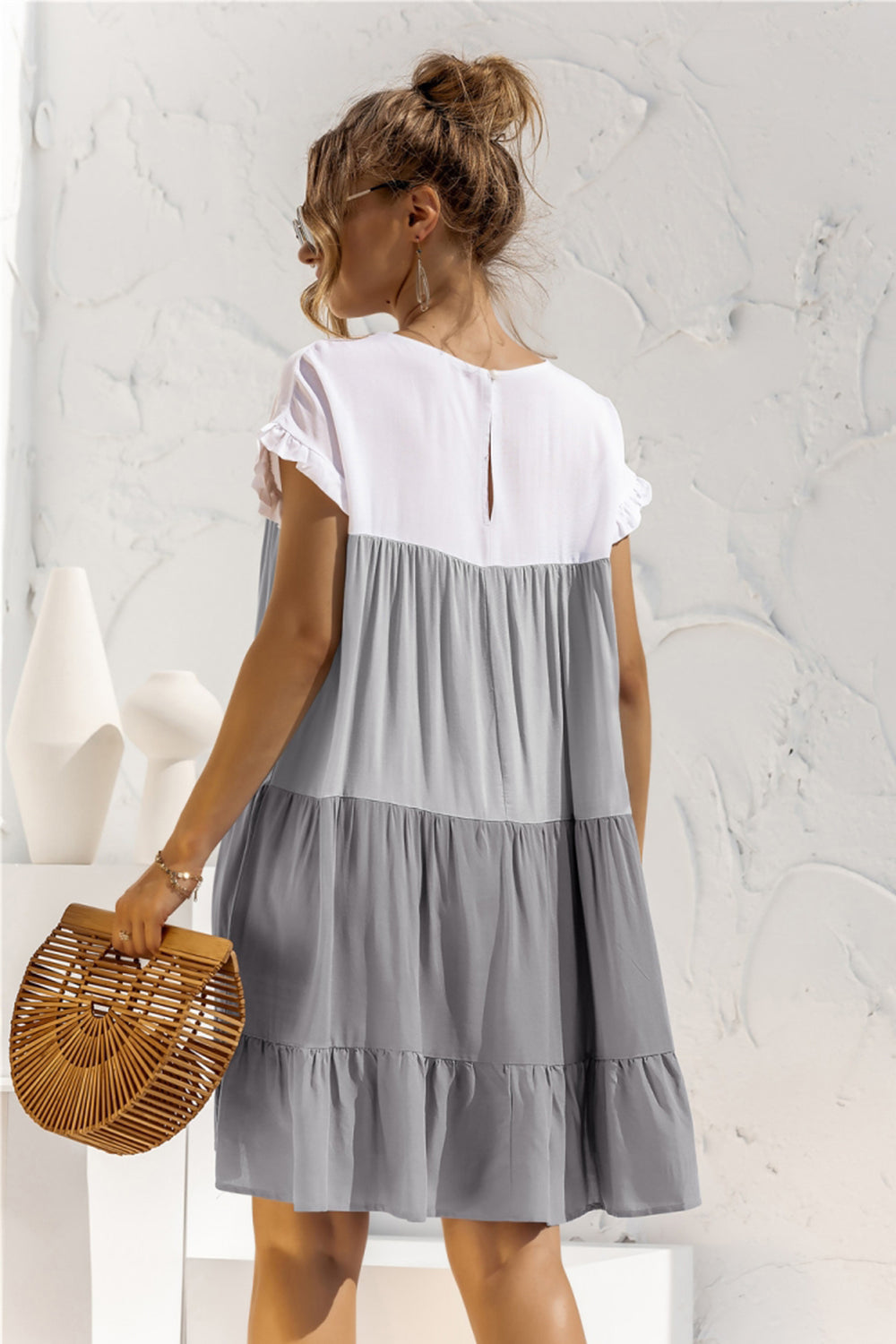 Contrast Loose Summer Dress