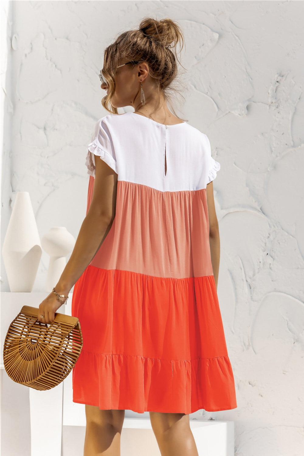 Contrast Loose Summer Dress