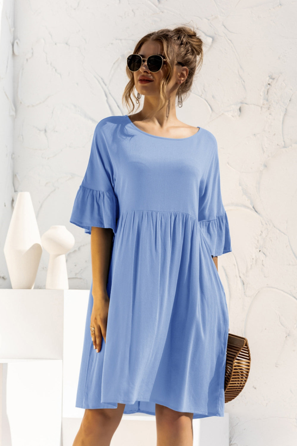 Patchwork Pocket Dress