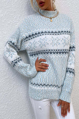 Christmas Knitted Snowflake Pullover