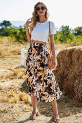 Printed Big Swing Skirt