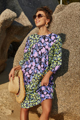 Round Neck Mid-Sleeve Dress