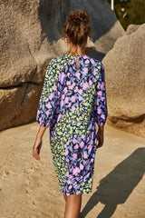 Round Neck Mid-Sleeve Dress