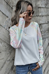 Tie-Dye Stitching Basic T-Shirt