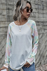 Tie-Dye Stitching Basic T-Shirt