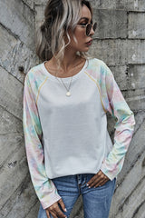 Tie-Dye Stitching Basic T-Shirt