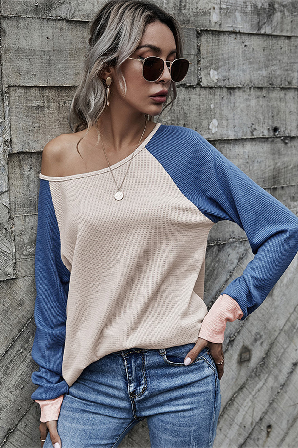 Patchwork Crew Neck T-shirt