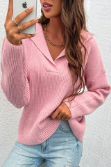 Notch Lapel Thicken Pullover