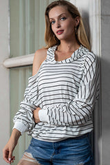 Off-the-shoulder Hoodie Sweater