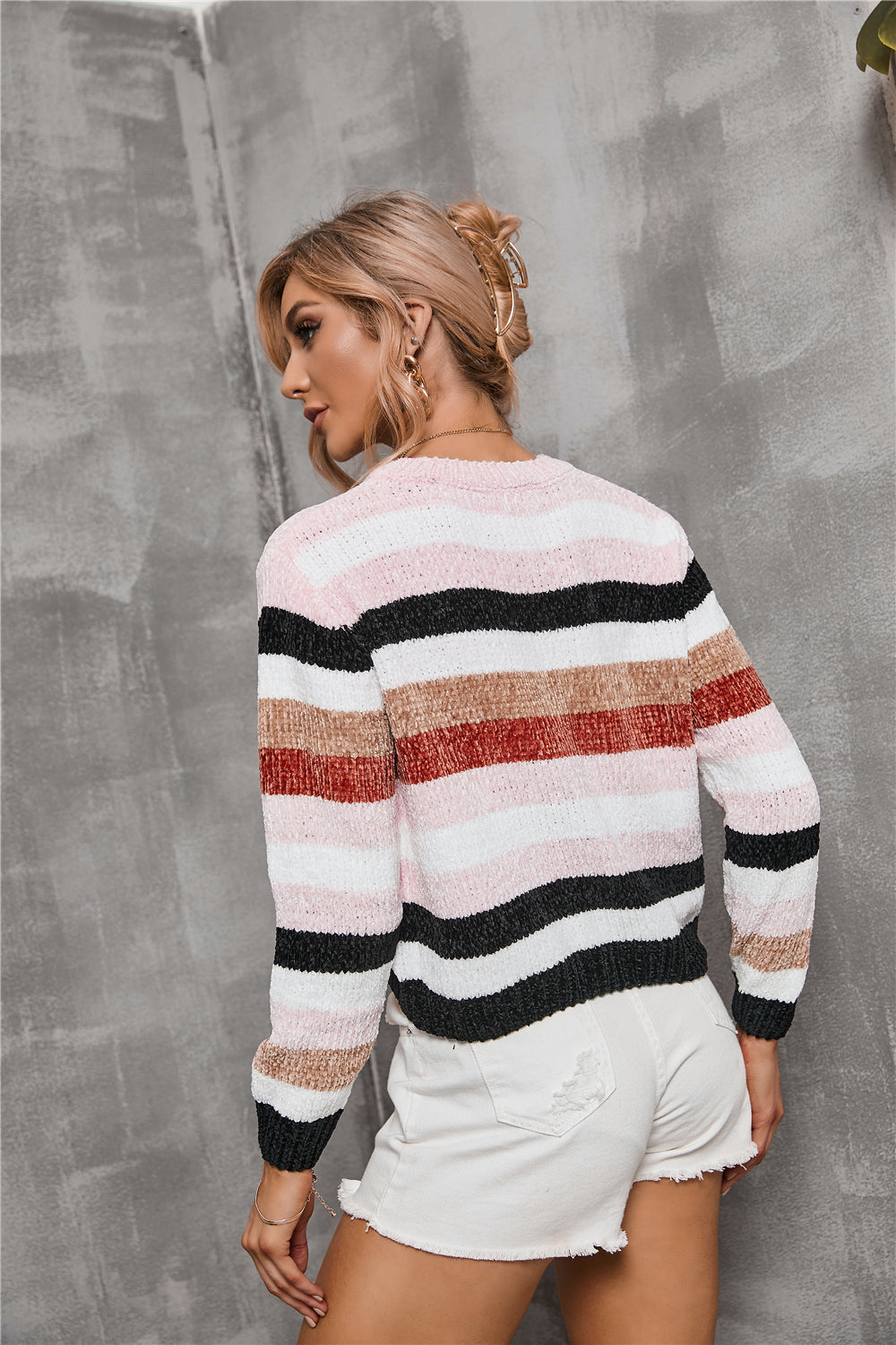 Patchwork Fleece Sweater