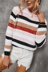 Patchwork Fleece Sweater