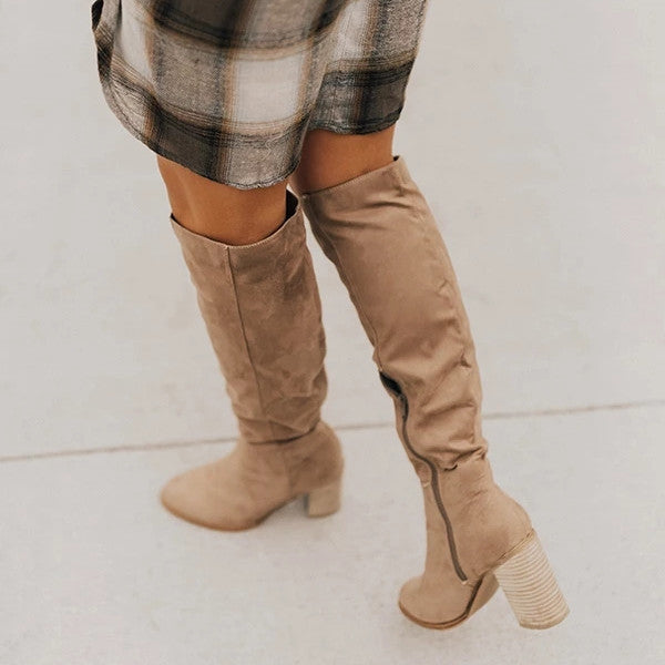 Chic Knee-High High Heels Boots