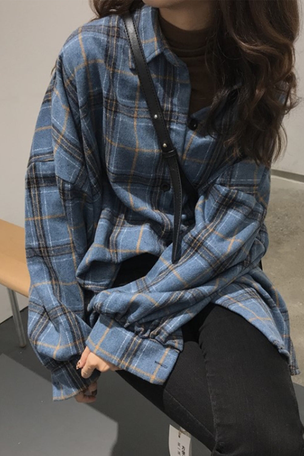 Heavy Pocket Tweed Plaid Shirt