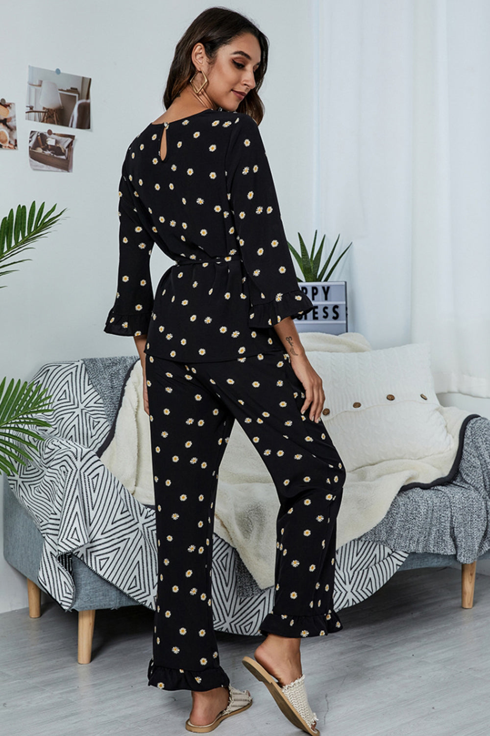 Printed Two-Piece Trouser Suit