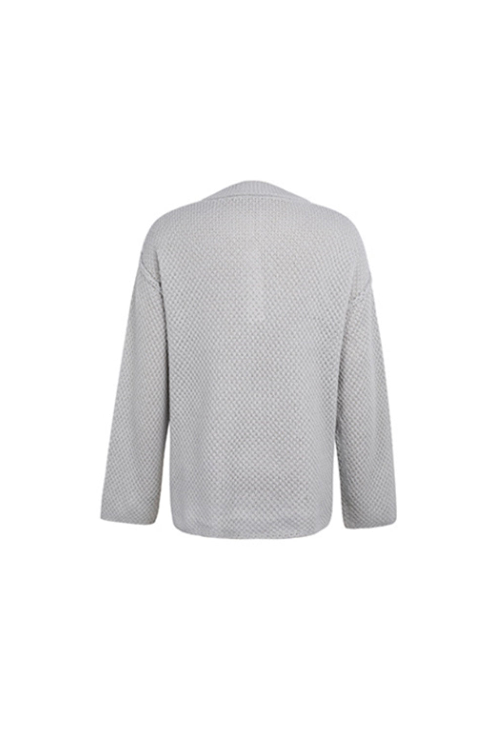 Round Neck Slit Pullover