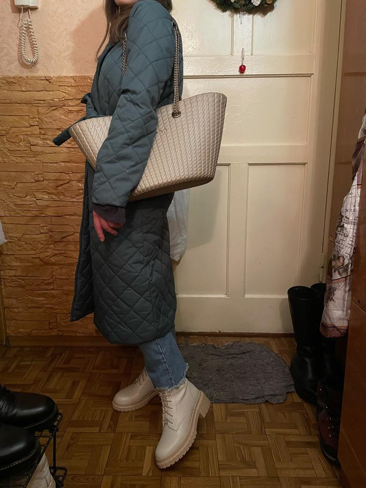 Rhombus Patterns Deep Pockets Parkas