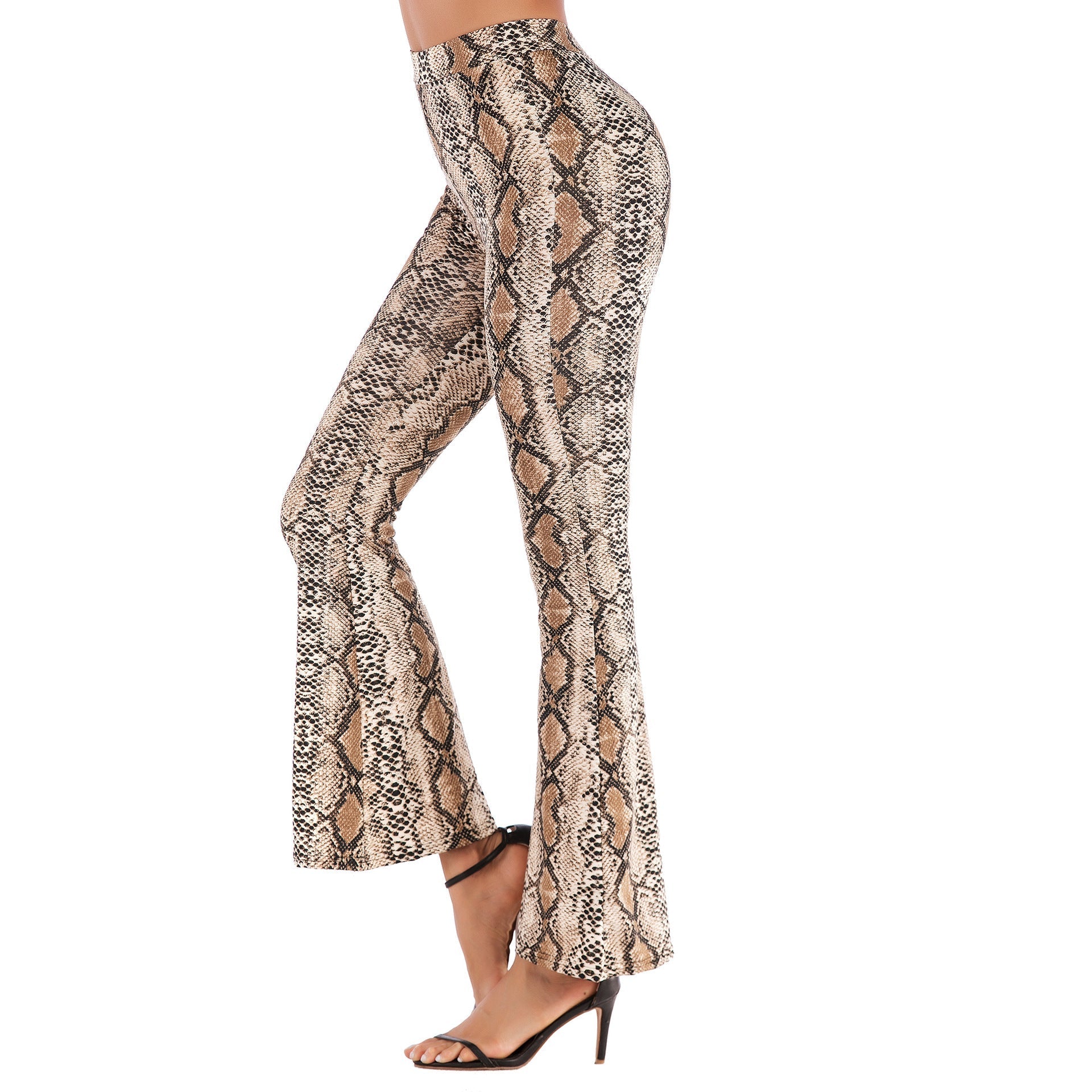 High waist Slim fit Printed Wide leg Pants