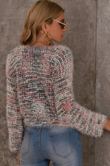 Colorful Knitted Short Sweater