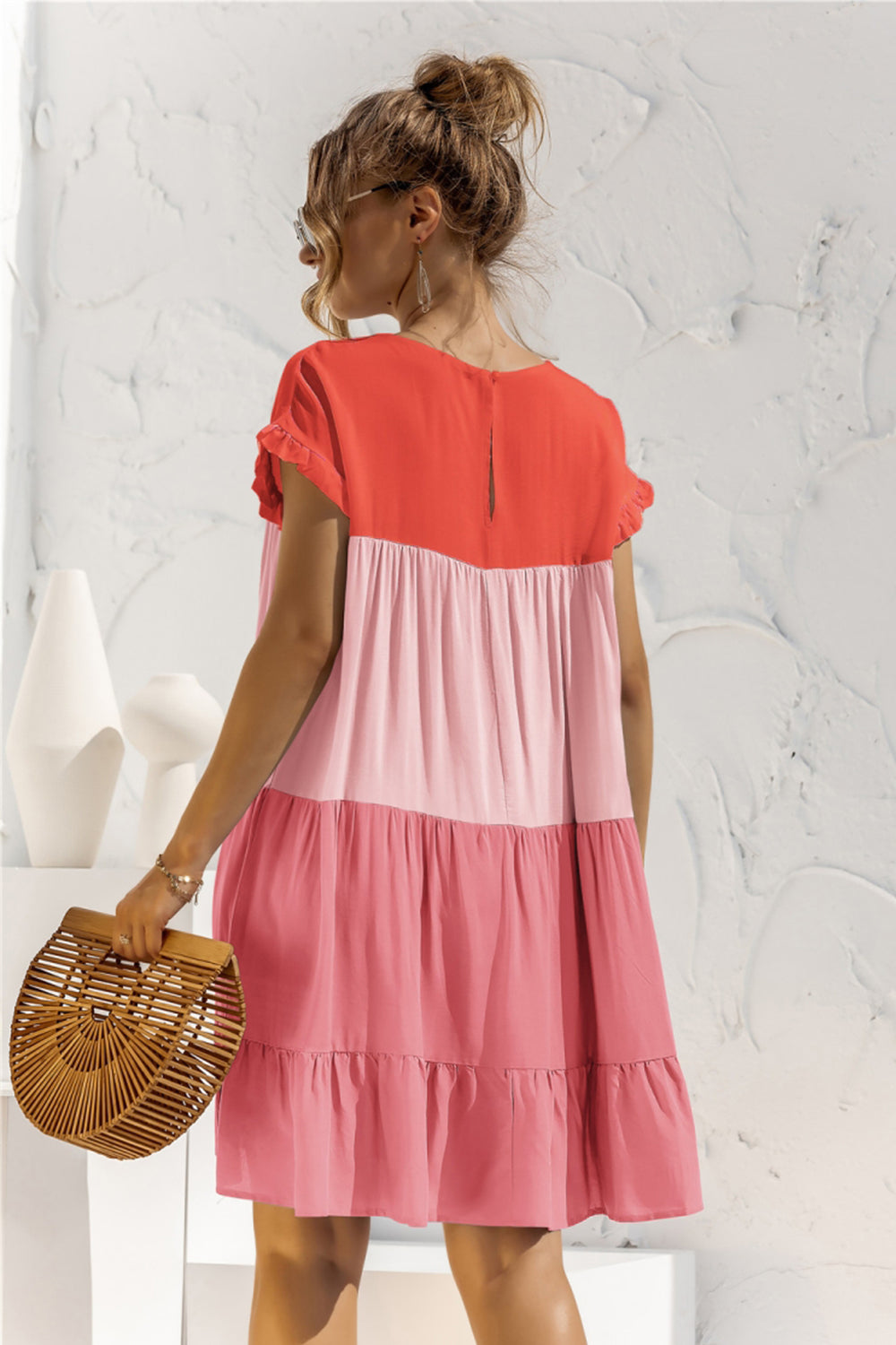 Contrast Loose Summer Dress