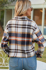 Loose Check Zipper Jacket