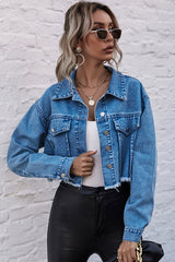 Loose Cropped Denim Jacket