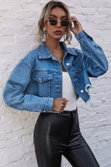 Loose Cropped Denim Jacket