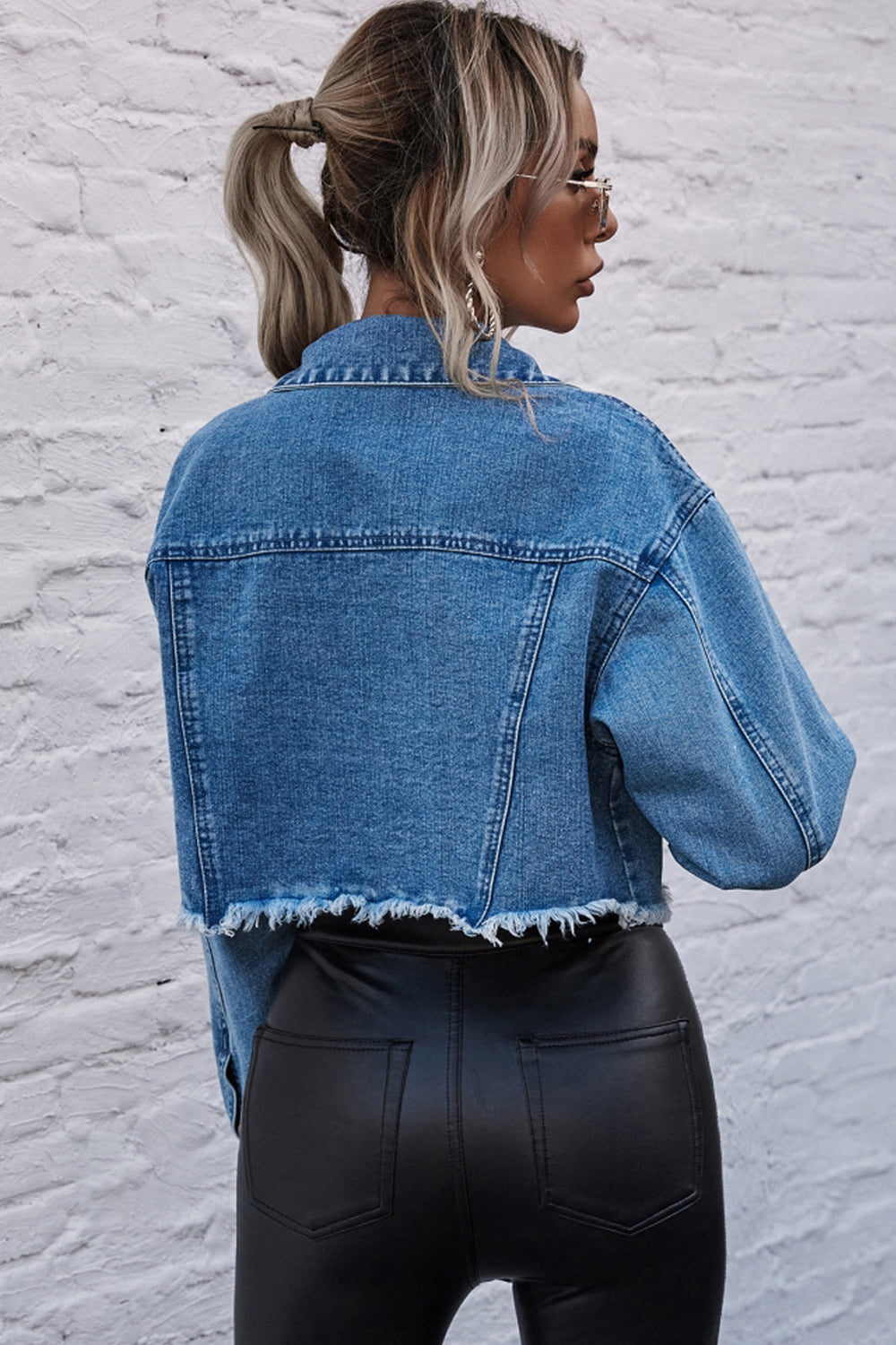 Loose Cropped Denim Jacket