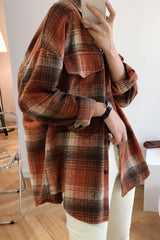 Flannel Thicken Frosted Plaid Shirt