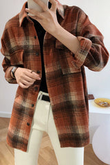 Flannel Thicken Frosted Plaid Shirt