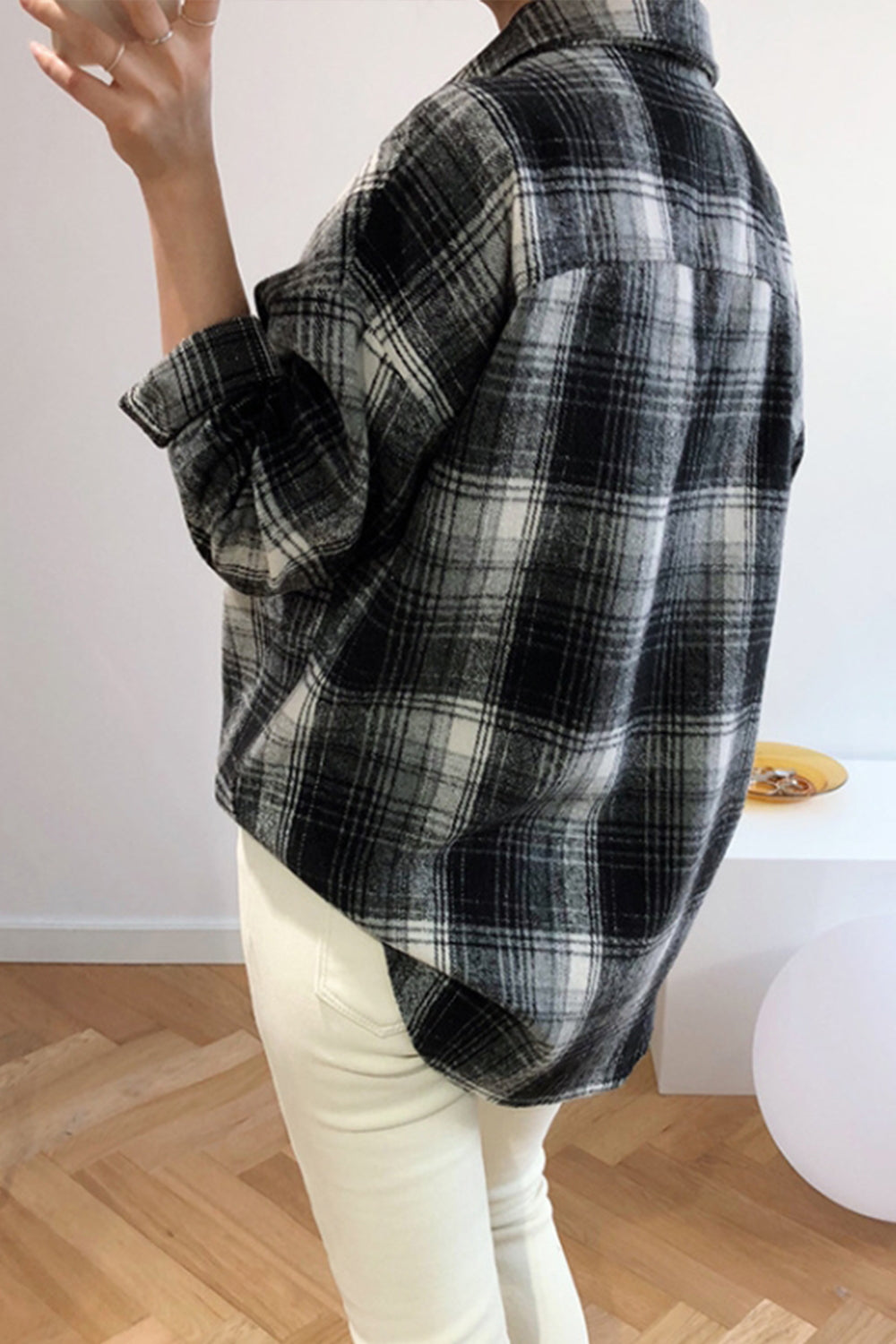 Flannel Thicken Frosted Plaid Shirt