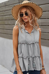 Loose Solid Color Vest