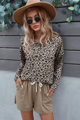 Leopard Print Stitching Suit