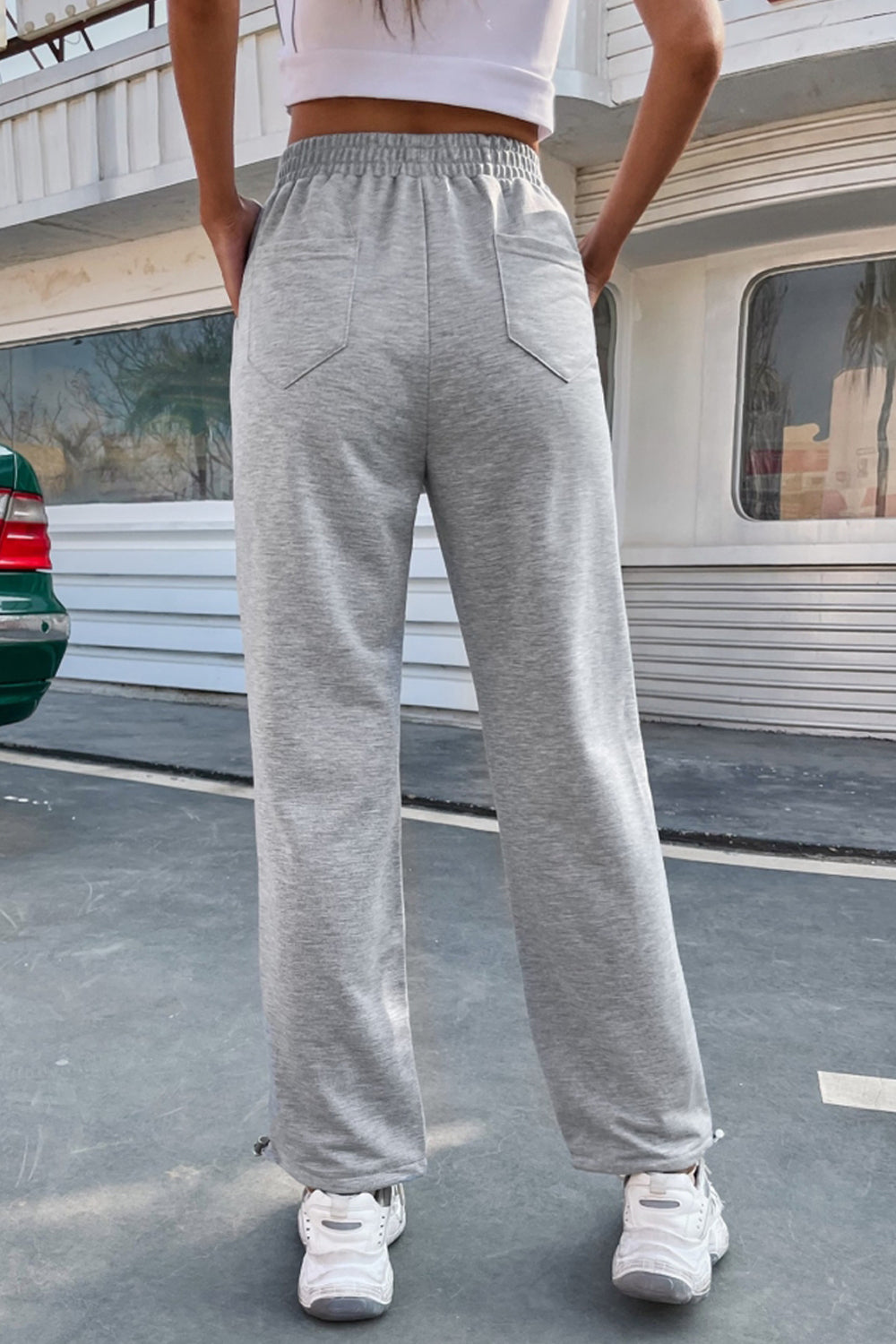 Loose High Waist Sports Trousers