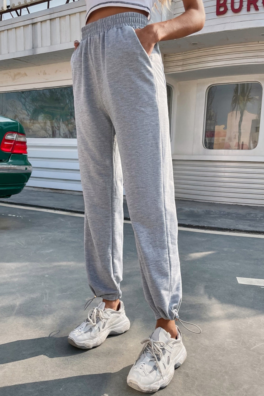 Loose High Waist Sports Trousers