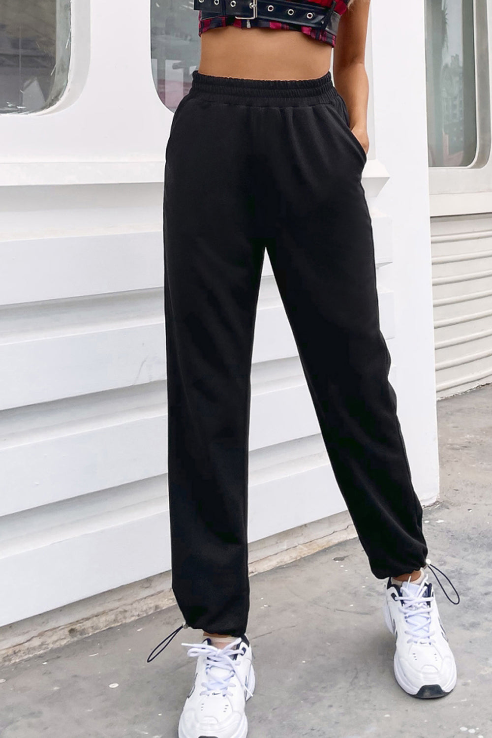 Loose High Waist Sports Trousers