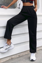 Loose High Waist Sports Trousers