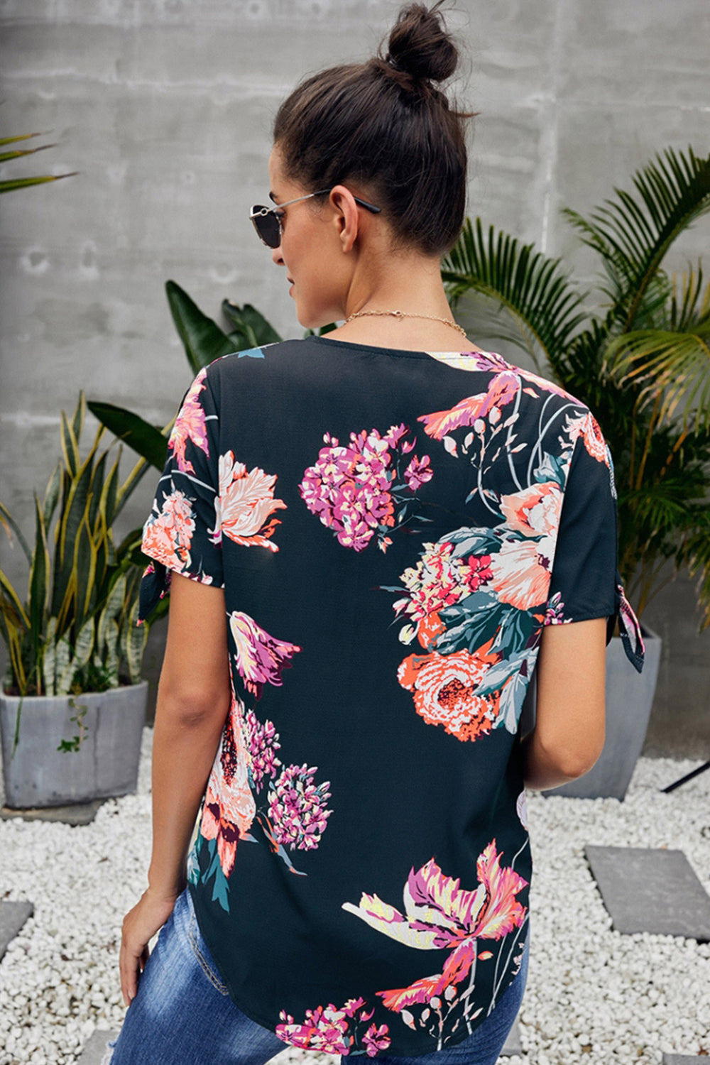 Loose Cross Printed Shirt