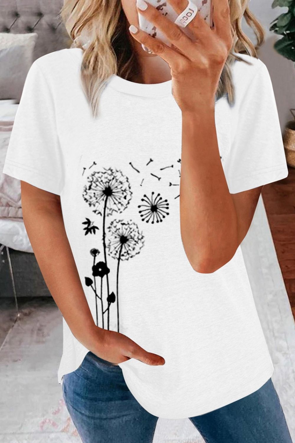 Printed Crew Neck T-Shirt