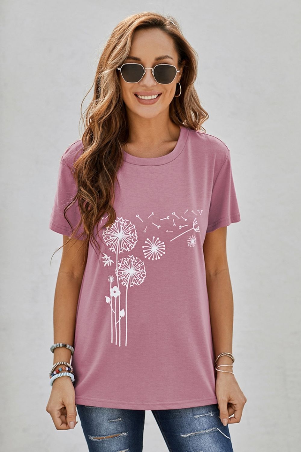 Printed Crew Neck T-Shirt