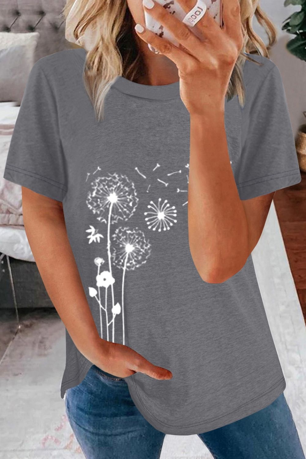 Printed Crew Neck T-Shirt