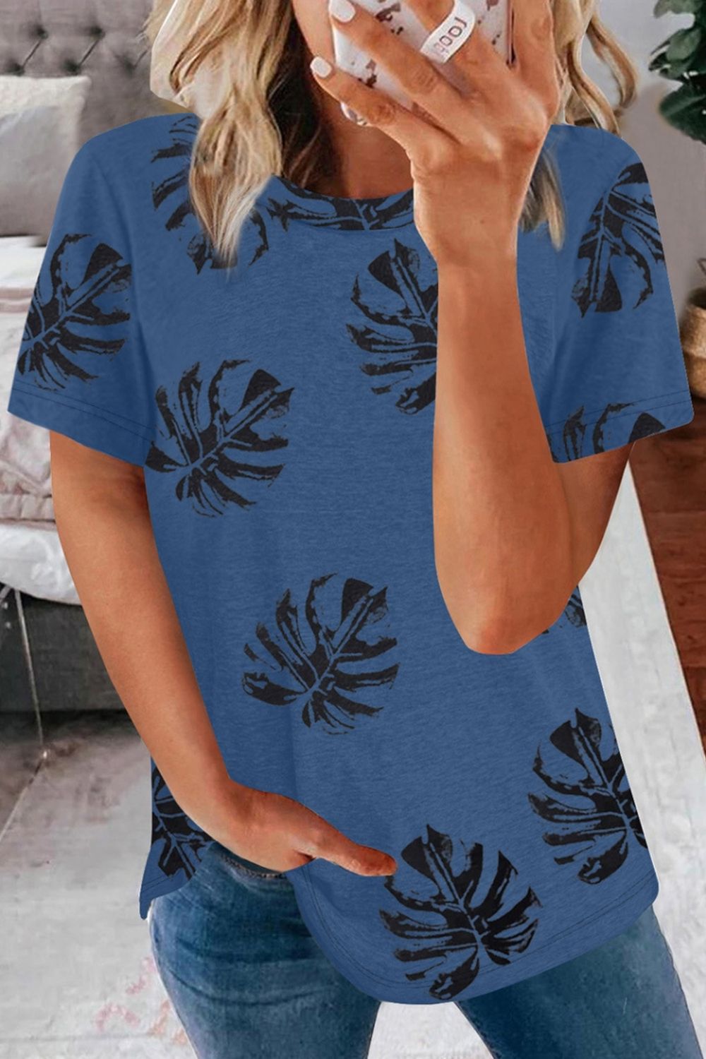 Printed Crew Neck T-Shirt