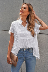 Mid-Length Embroidered Chiffon Shirt