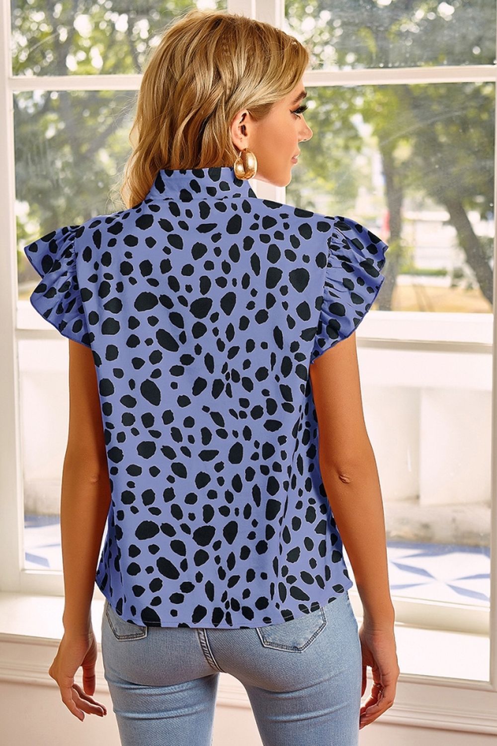 Leopard Ruffles Shirt