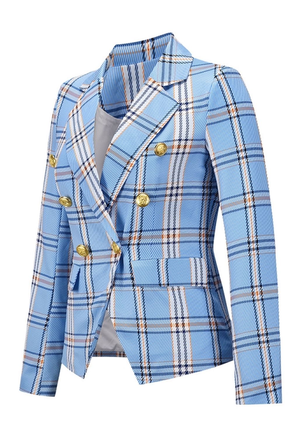 Plaid Casual Blazer