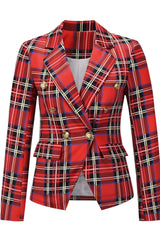 Plaid Casual Blazer