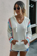 Hooded Long-sleeved Pullover